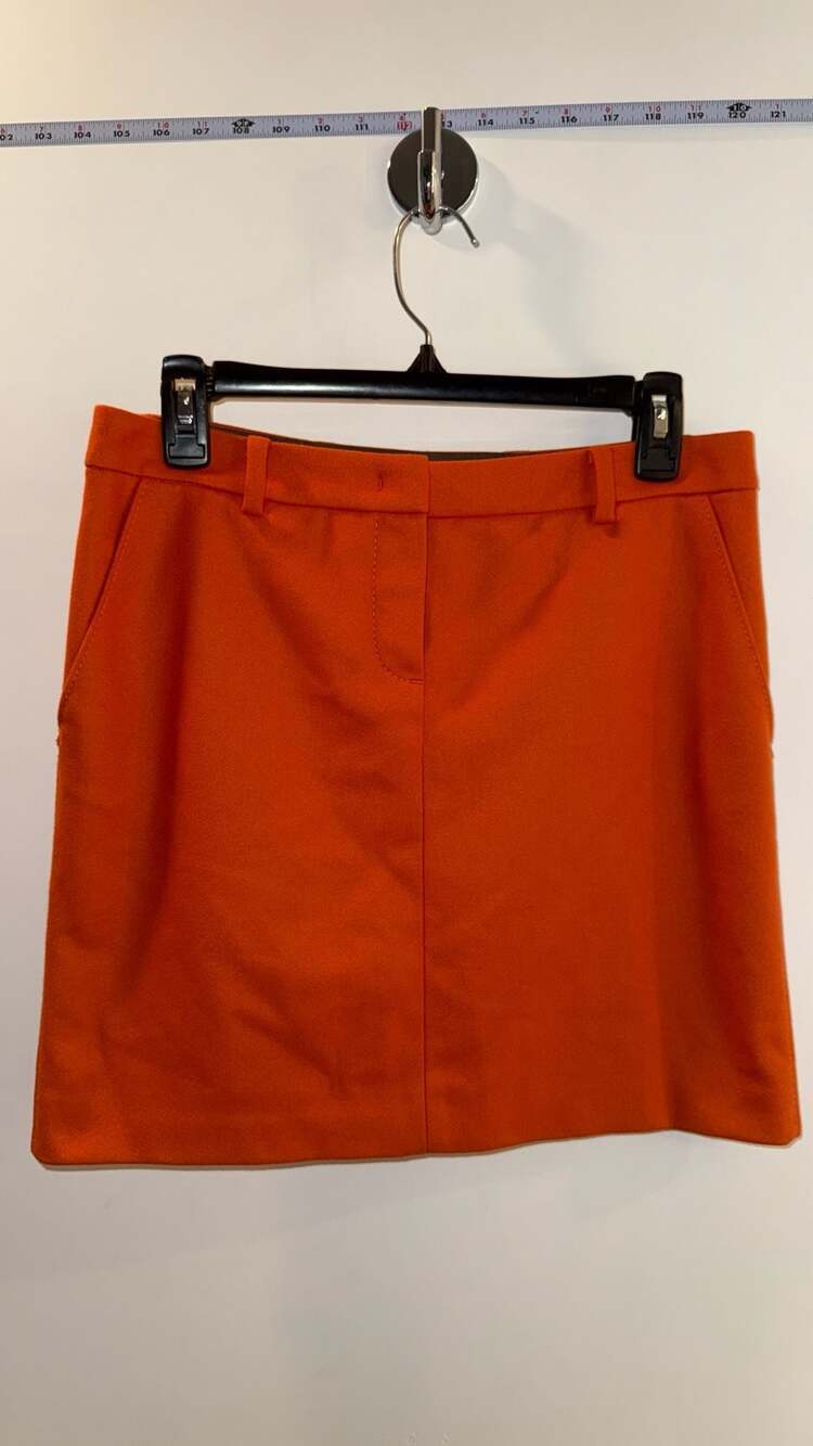 Marc O'Polo Orange Wool Blend Mini Skirt Size 36